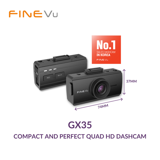 FineVu GX35 Dual Channel Car Recording Dashcam