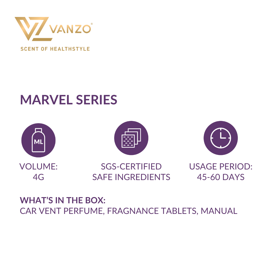 Vanzo Marvel Series Car Vent Perfume